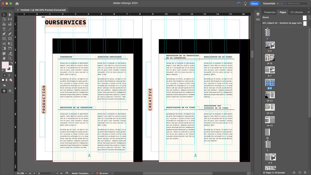 Adobe InDesign during our review and testing