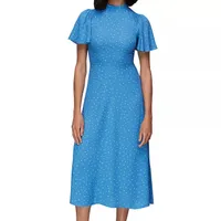 Whistles Uneven Spot Print Midi Dress, $189.60 | Bloomingdales