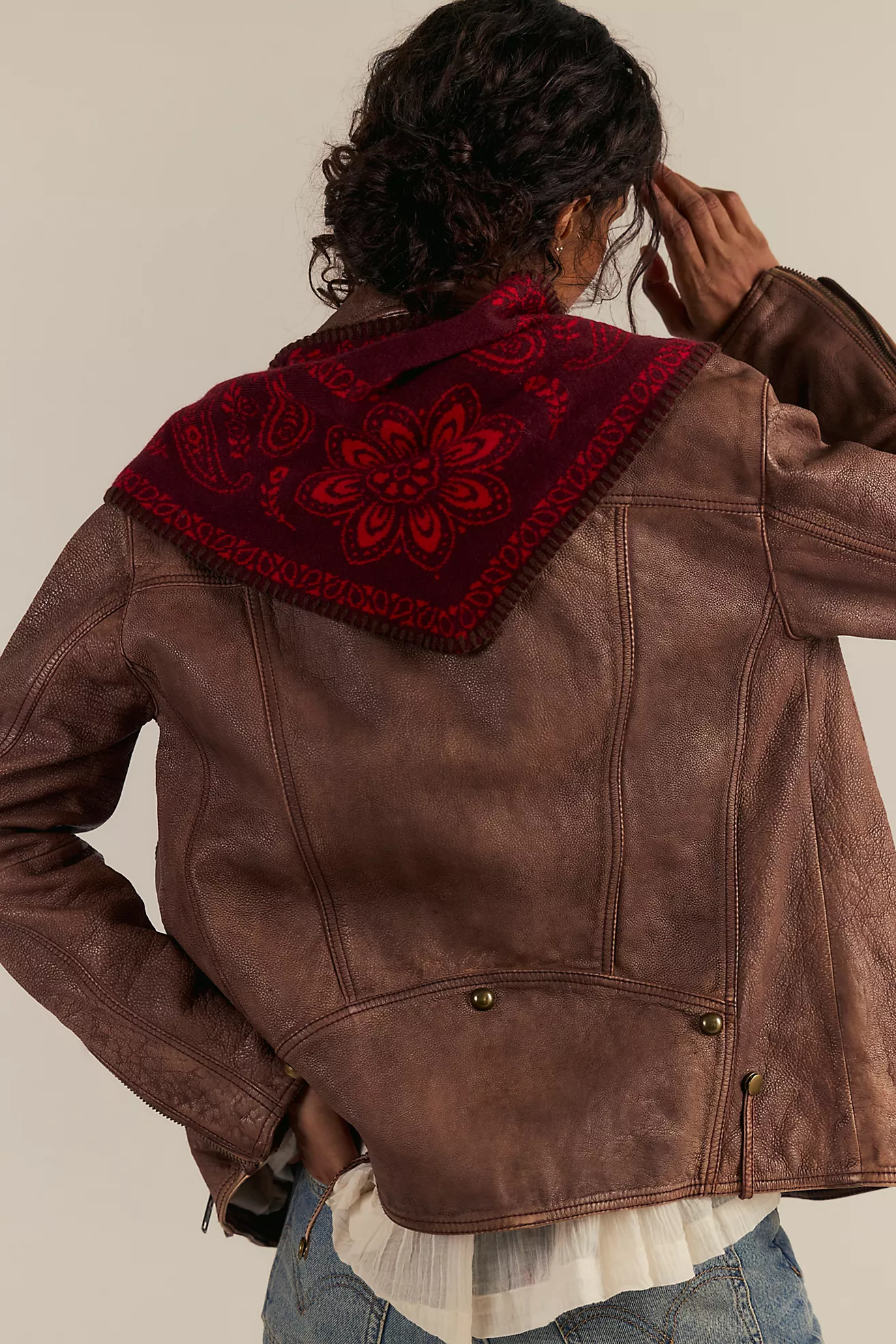 Carmen Knitted Triangle Bandana