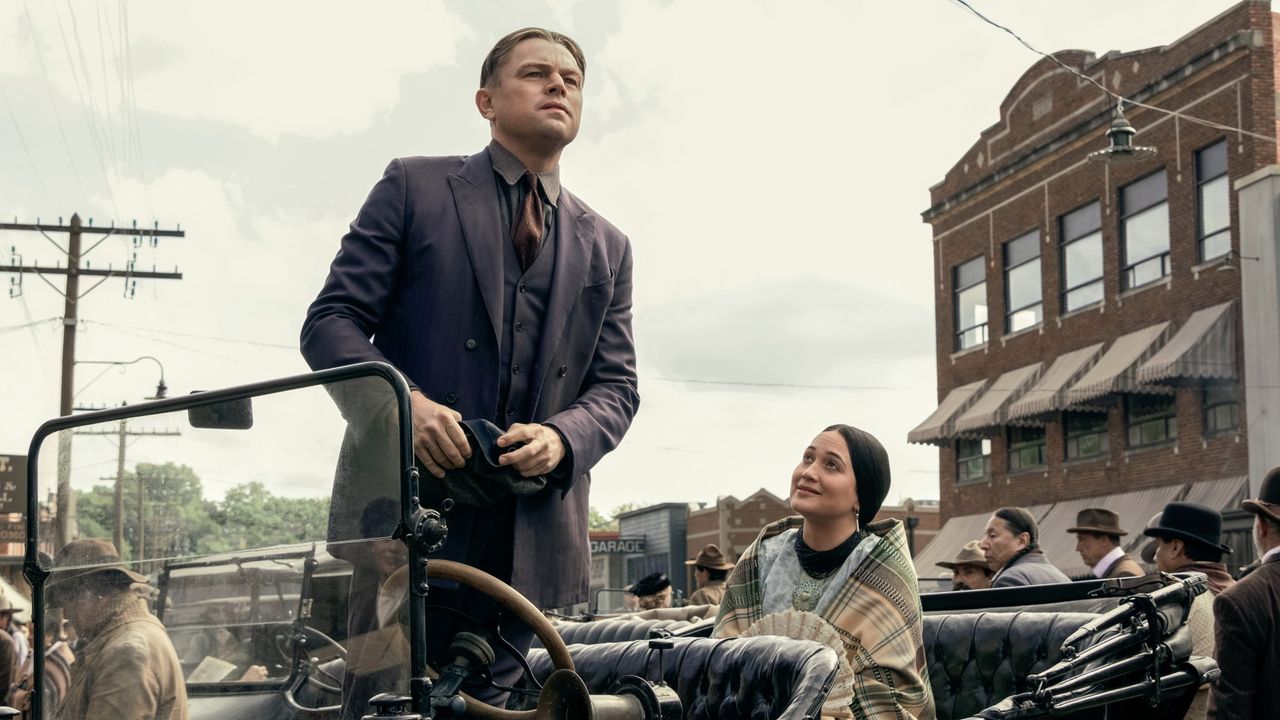 Leonardo DiCaprio and Lily Gladstone in &quot;Killers of the Flower Moon&quot; 