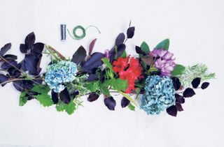 How to make a flower garland