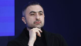 Mustafa Suleyman, now Microsoft AI CEO., during a panel session on day three of the World Economic Forum (WEF) in Davos, Switzerland, on Thursday, Jan. 18, 2024.