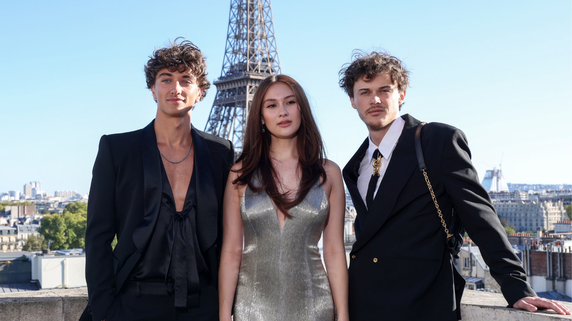 Lola Tung, Christopher Briney and Gavin Casalegno at the 'The Summer I Turned Pretty' photo call