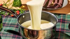 HexClad saucepan cheesy potatoes