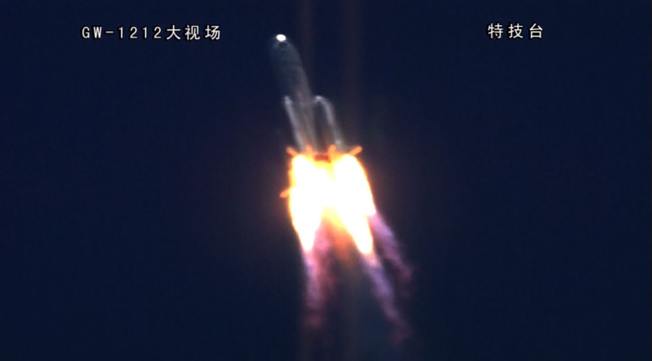 A Chinese Long March 5 rocket launches the China National Space Administration's Tianwen-1 Mars rover, lander and orbiter from Wenchang Satellite Launch Center on Hainan Island on July 23, 2020.