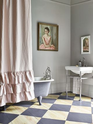 Annie Sloan bathroom paints floor