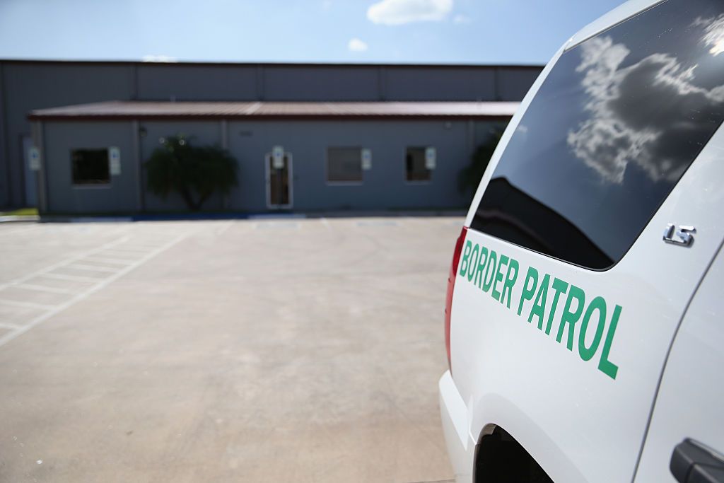 A Border Patrol vehicle.