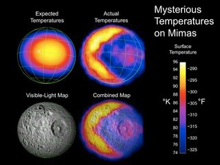 Saturn Moon's Heat Glow Looks Just Like Pac-Man