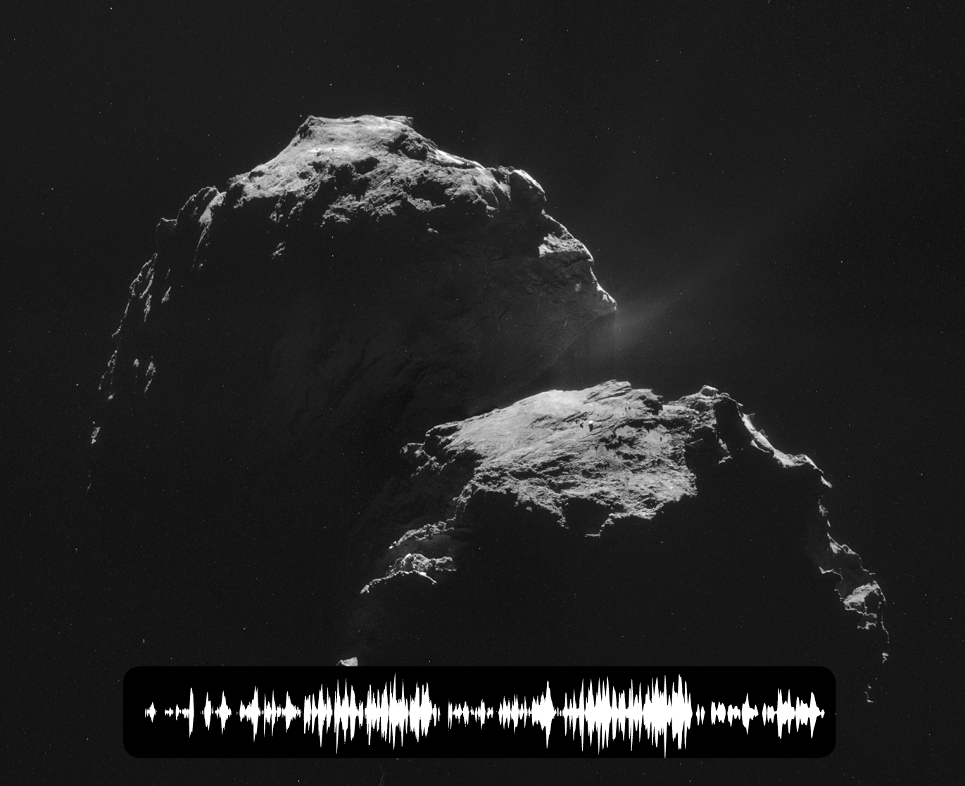 Waveform of Comet 67P&#039;s &#039;Song&#039;