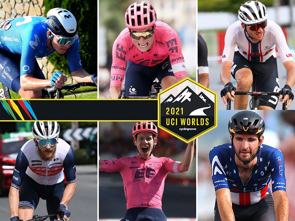 Composite image of the USA men&#039;s team for the UCI Road World Championships elite races