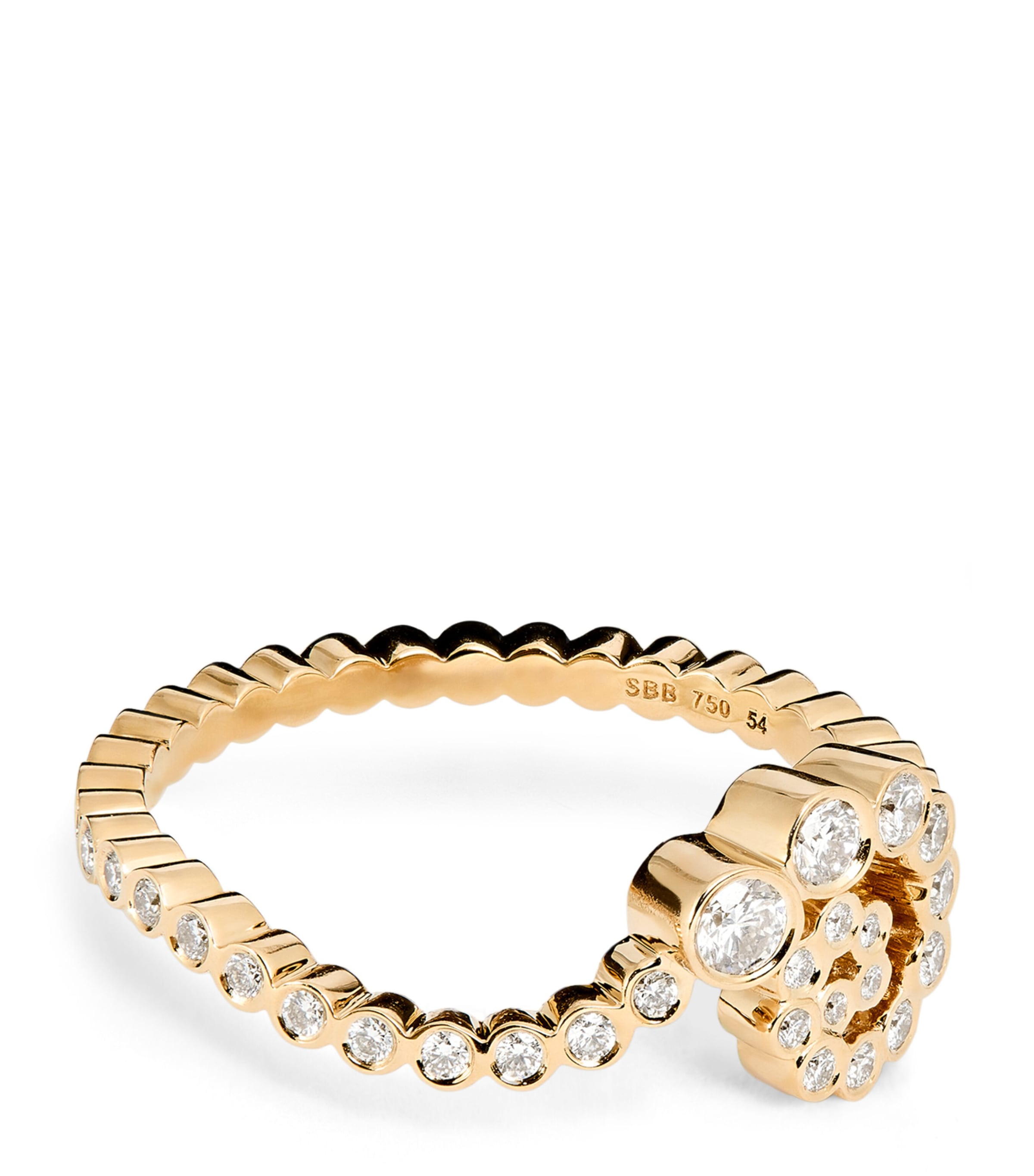Sophie Bille Brahe Yellow Gold and Diamond R&amp;ecirc;ve Escargot Ring