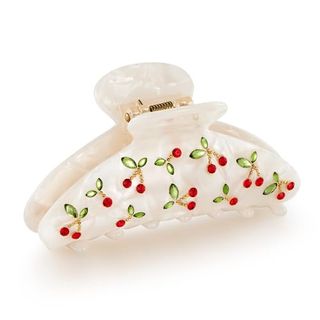 Lilie&white Acrylic Hair Clips Claws for Women With the Rhinestone Pattern in Red Cherry Shape Hair Clip for Thick Hair Hair Clips