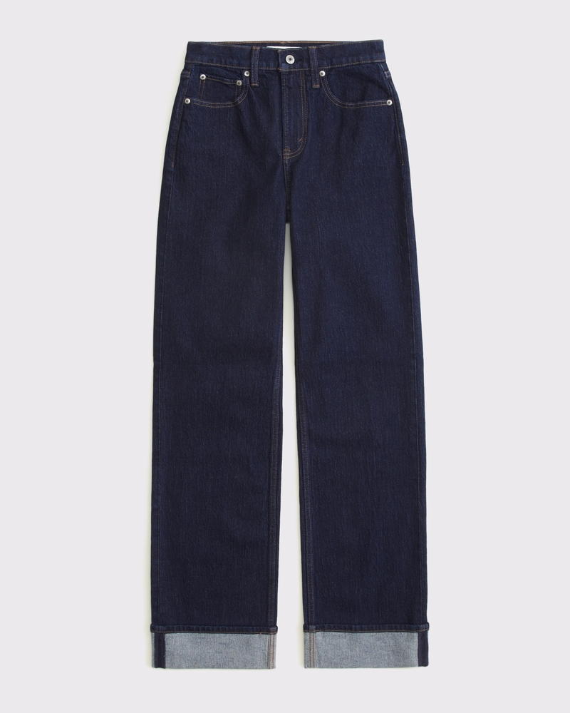 High Rise 90s Relaxed Cuffed Hem Jean
