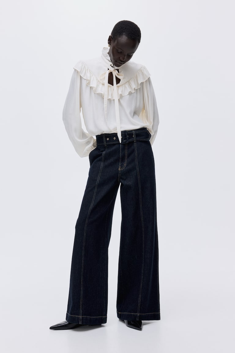 Wide High Jeans