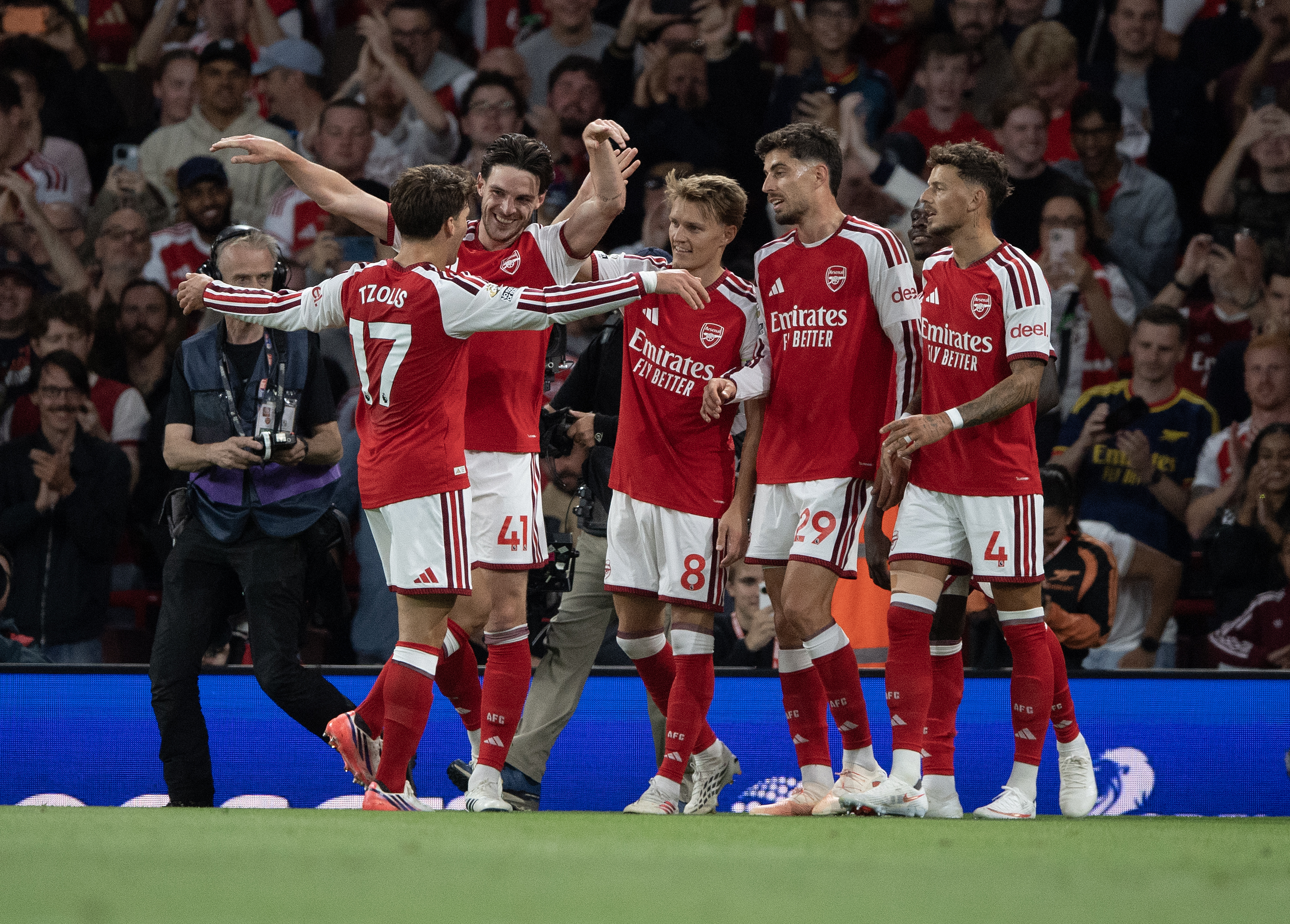 Arsenal celebrate