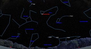 The annual Draconids Meteor Shower will peak overnight on the night of Monday, October 8. This shower, generated by debris dropped by Comet 21P/Giacobini-Zinner, usually delivers relatively few meteors. But it has occasionally been much more prolific. The best time to watch for Draconids will be after dusk, when the radiant in Draco is high in the northern sky.