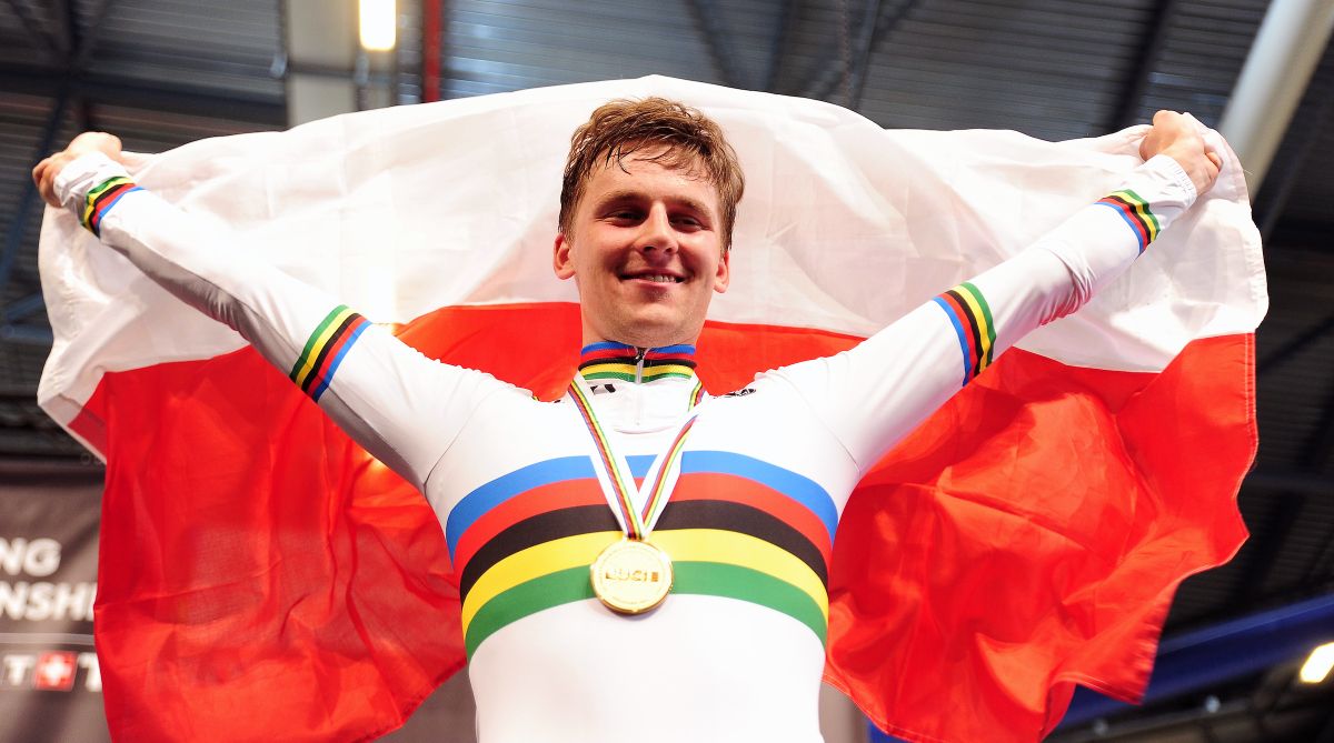 Omnium world champion Szymon Sajnok of Poland
