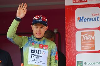 Corbin Strong (Israel-Premier Tech) scored the sprint win on stage 1 of the Tour de Luxembourg