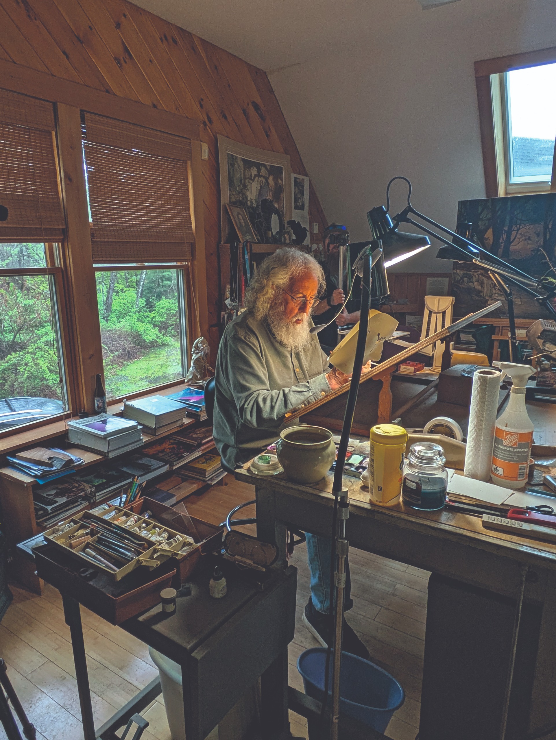 Gary A. Lippincott's art studio