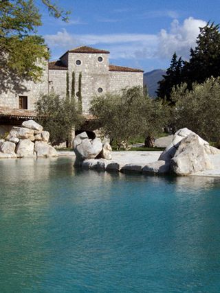 Aquapetra Resort & Spa view from lake