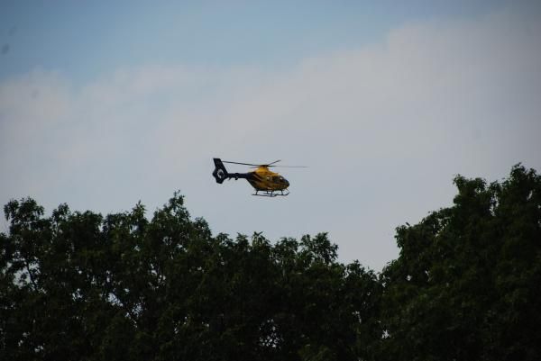 Michael Simonson was airlifted to the hospital after crashing in the Shenandoah Mountain 100