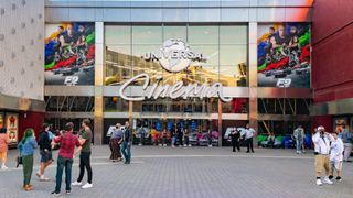 A general view of the Universal Cinema AMC busy with moviegoers on Memorial Day at CityWalk at Universal Studios Hollywood on May 31, 2021 in Universal City, Calif.