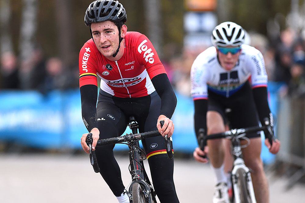 Tiesj Benoot (Bel) looks like he's enjoying himself