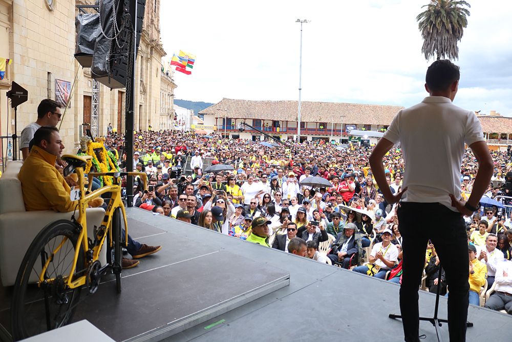 Egan Bernal feted in his hometown
