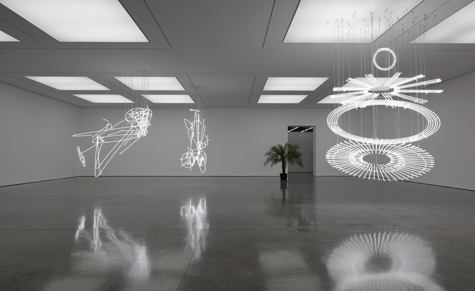 Glow with the flow: Cerith Wyn Evans sets White Cube Bermondsey alight ...