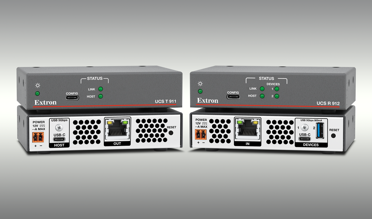 Extron's UCS 910 Series of twisted pair USB 5Gbps extenders.