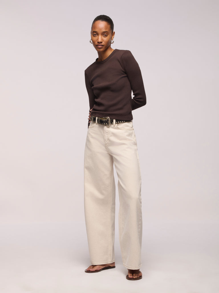 Sling Ankle Jean - Salt