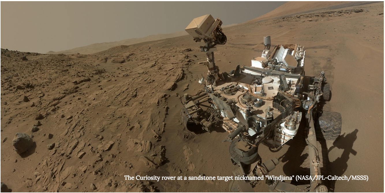 Curiosity rover at windjana