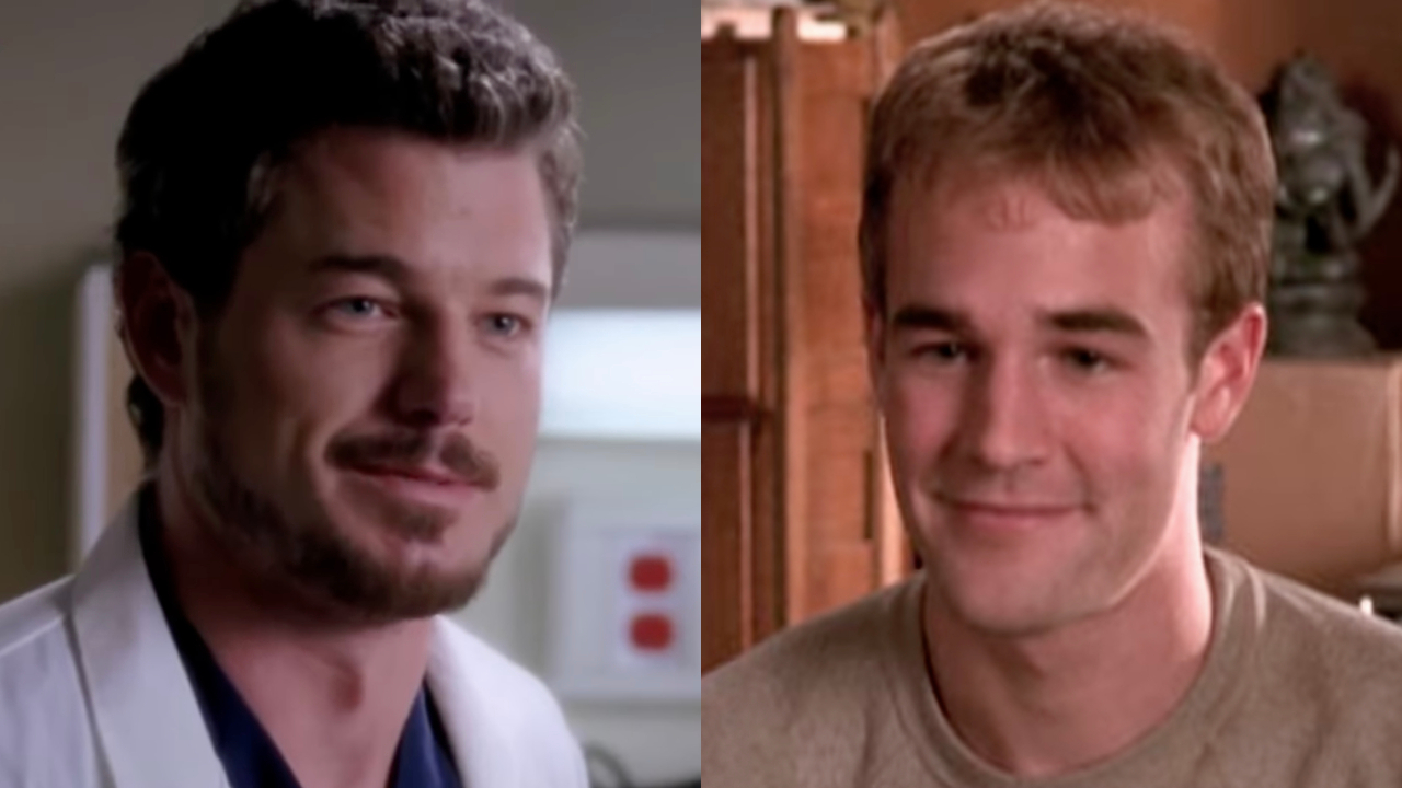 Eric Dane and James Van Der Beek in a side-by-side photo.