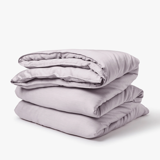 lilac-colored cooling duvet cover