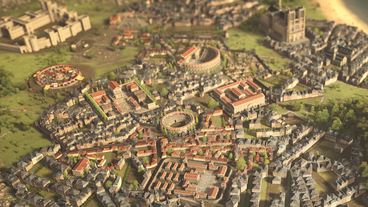 An ancient city seen from above