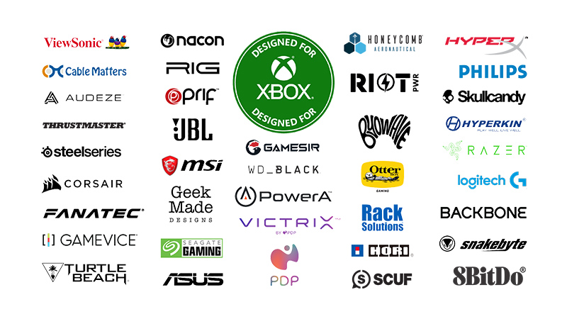 Marcas aprobadas para su uso con Xbox