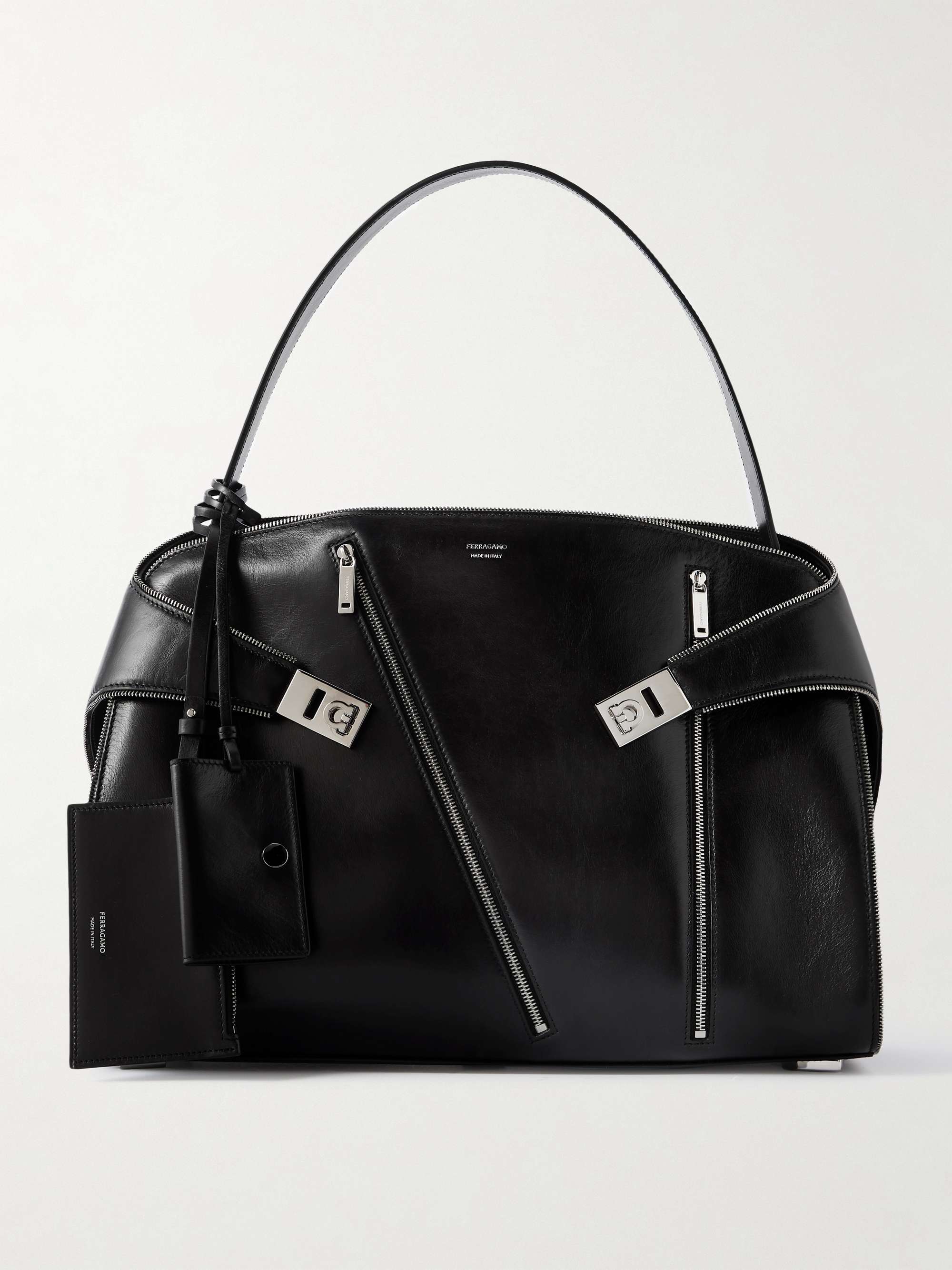 Hug Large Leather Shoulder Bag