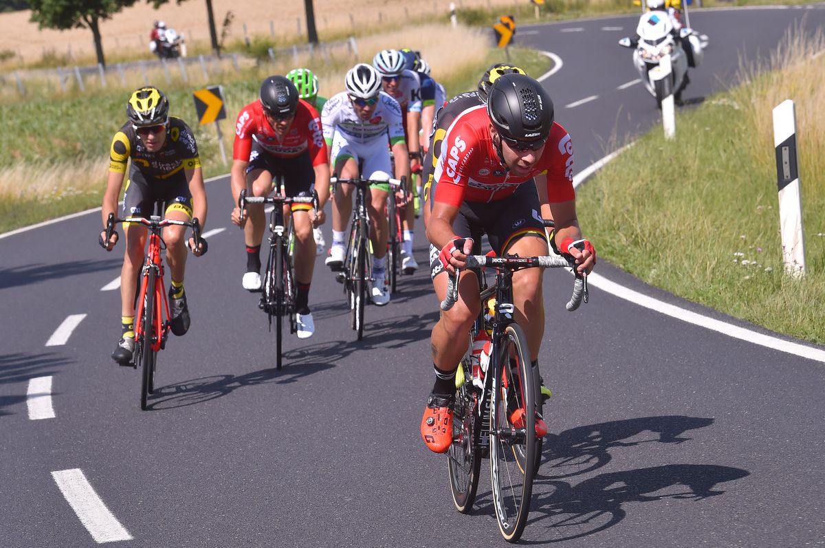 Thomas De Gendt (Lotto Soudal) was aggressive once he caught the breakaway