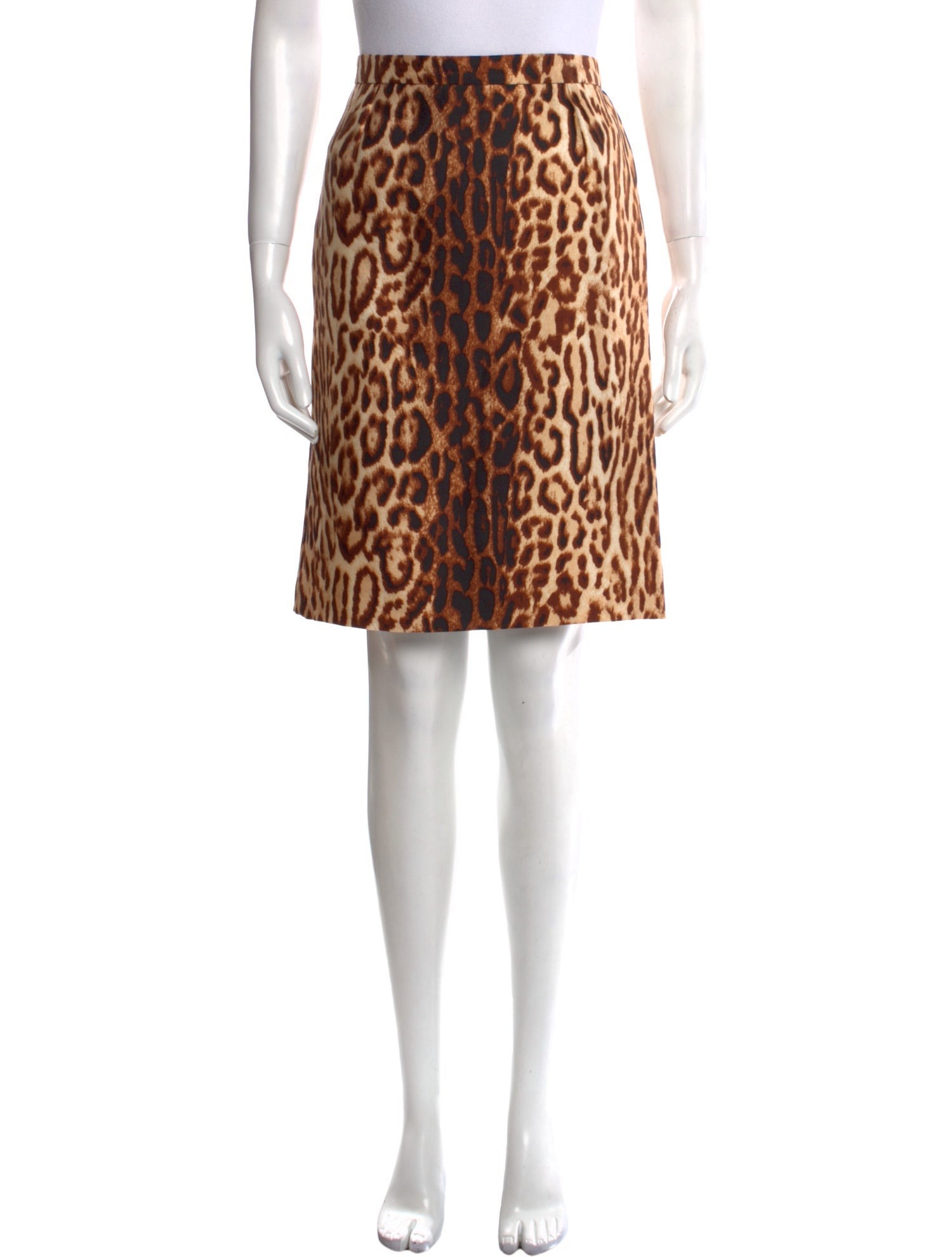Leopard print vintage Celine pencil skirt