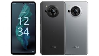 Sharp Aquos R7 smartphone press image front and back