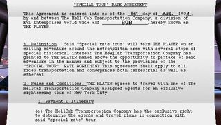 A contract for a "special tour"