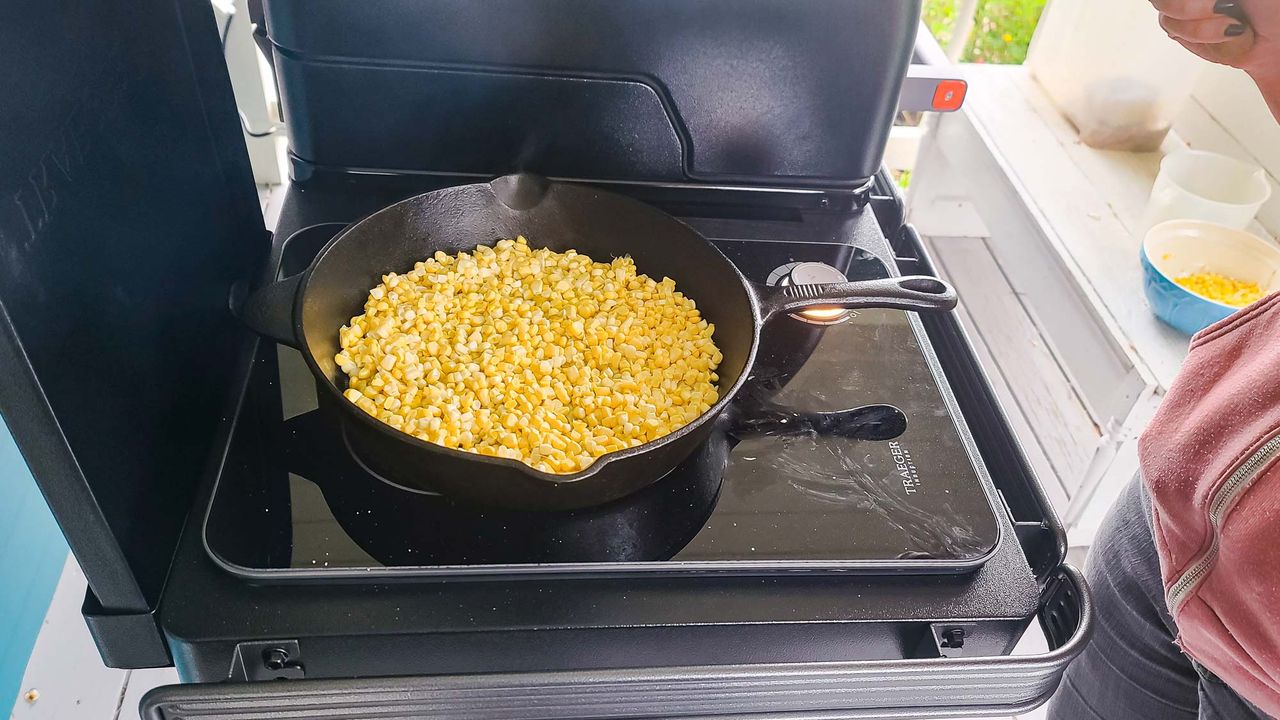Traeger Timberline XL grilling food