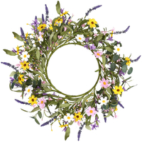 Spring Flower Wreath: $16 @ Amazon