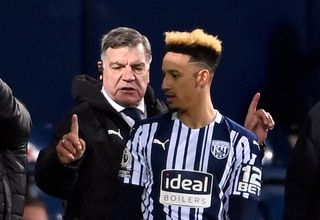 Sam Allardyce and Callum Robinson file photo