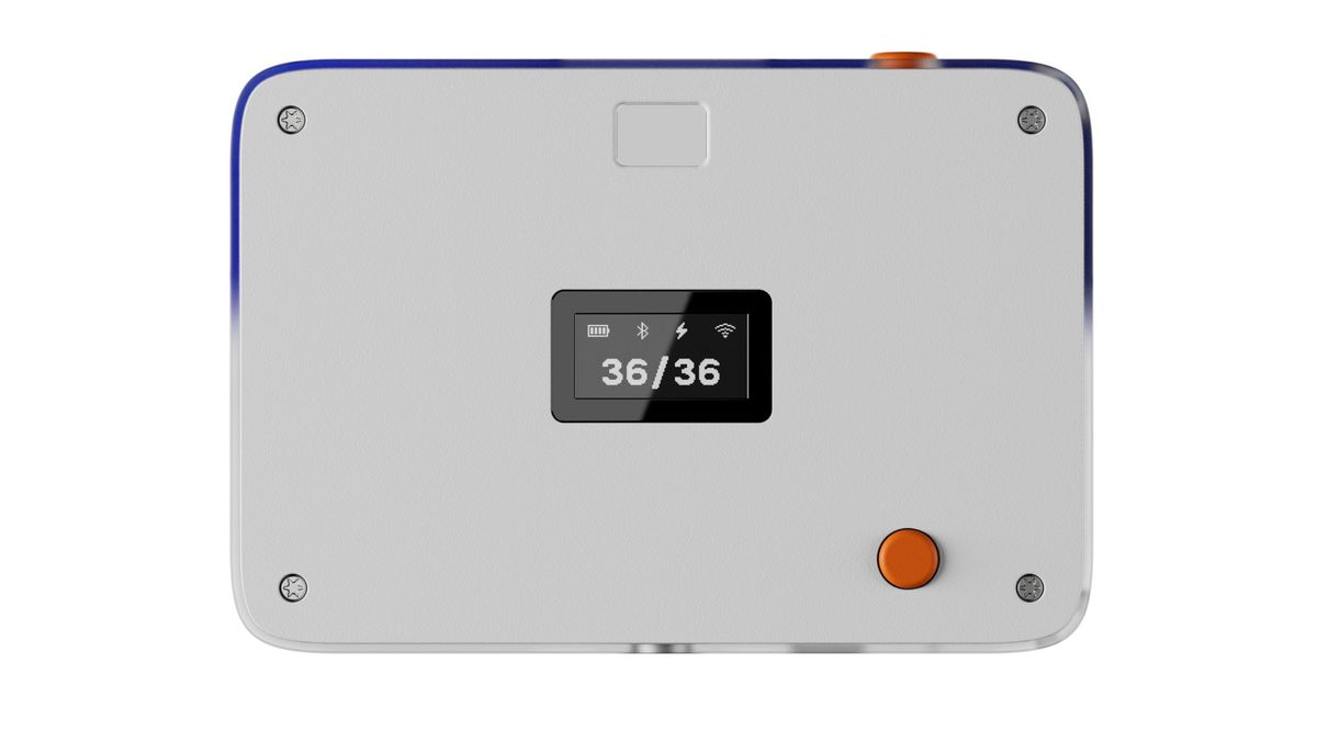 The Await Camera, a compact digital camera