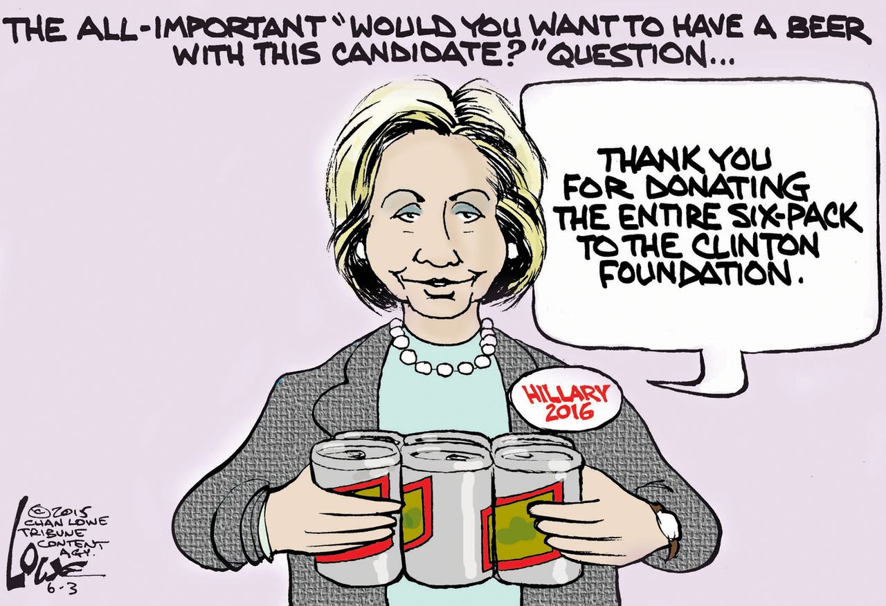 Political cartoon Hillary Clinton 2016