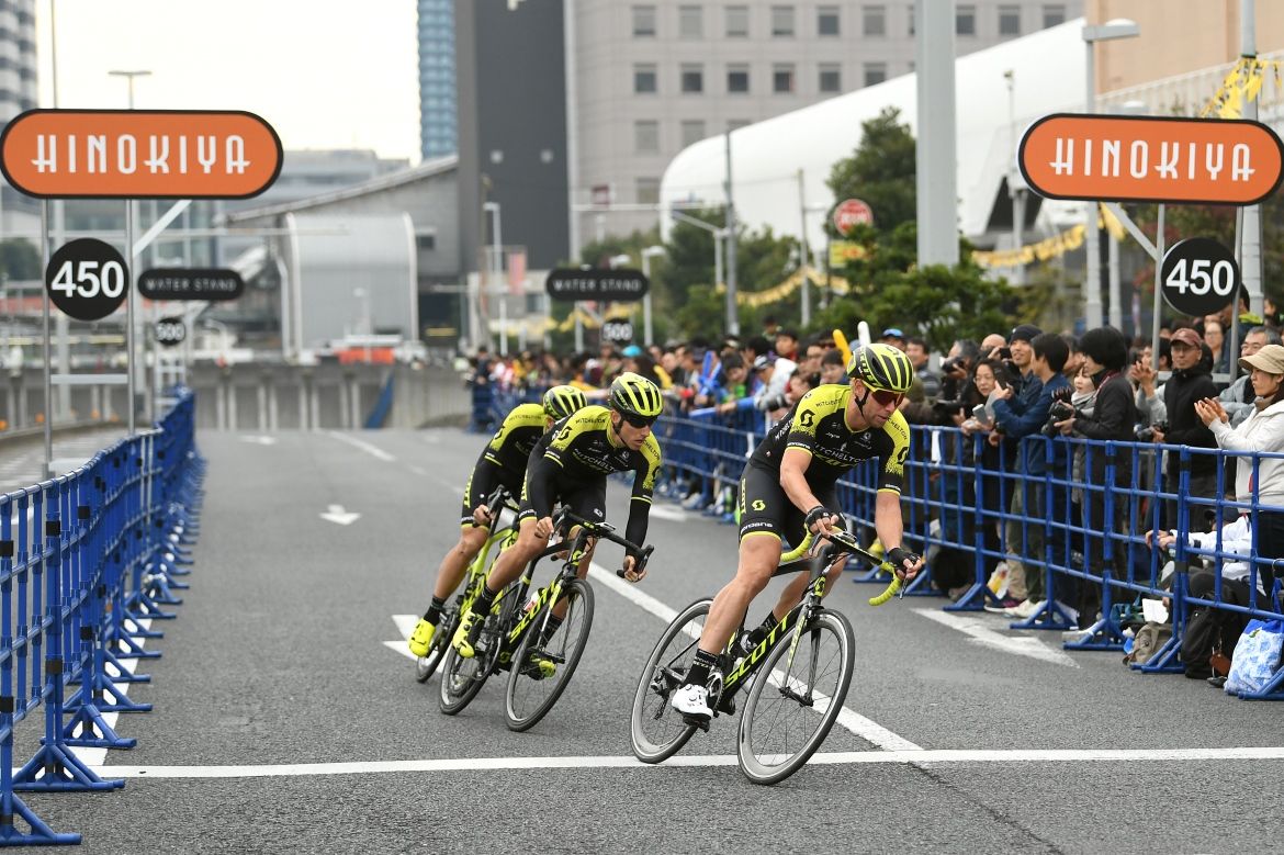 Mitchelton-Scott led by Roger Kluge in the team time trial