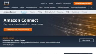 AWS' Amazon Connect homepage
