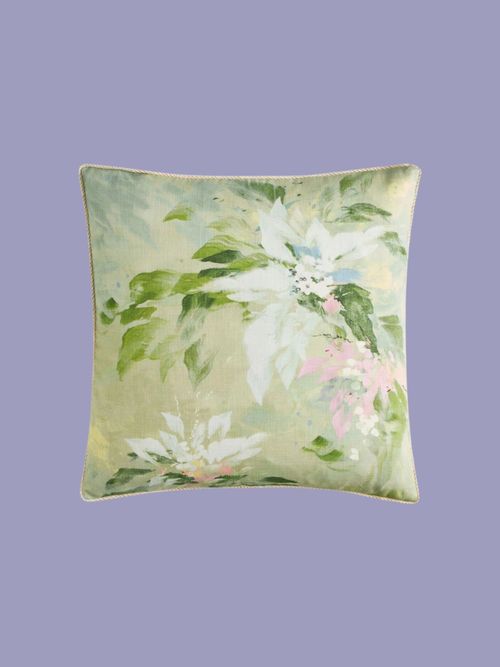 Printed Abstract Floral Cushion