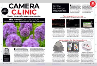 Opening two pages of Camera Clinic article in issue 281 (May 2024) of Digital Camera magazine